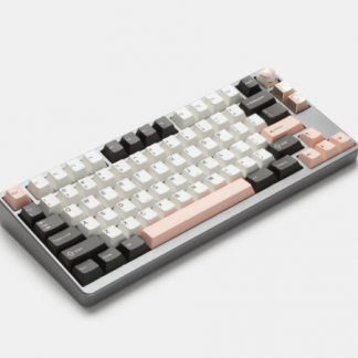 IDOBAO ID80 keyboard silver with GMK Olivia keycaps