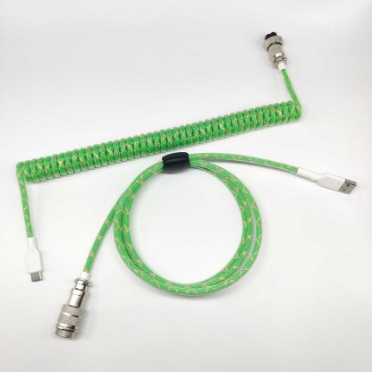 Custom green usb c aviator cable