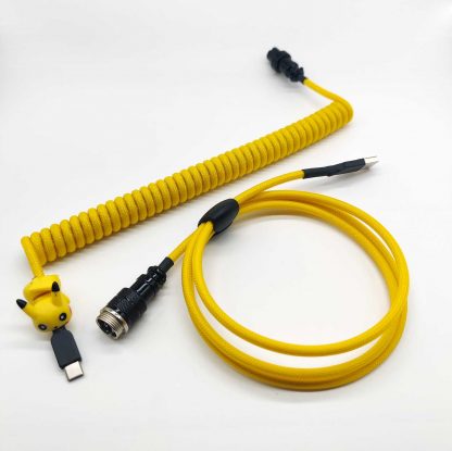 Yellow Pokemon pikachu custom aviator cable usb c